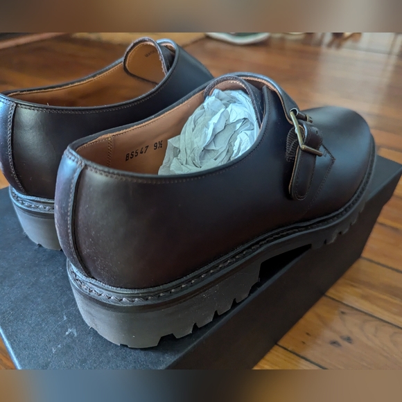 NEW J.Crew monk-strap dress shoes in leather - size 9.5 - Picture 9 of 12